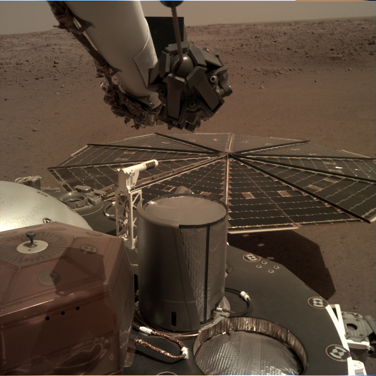 Heavy machinery on the surface of Mars