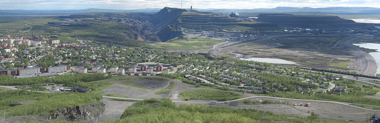 Översiktsbild över Kiruna