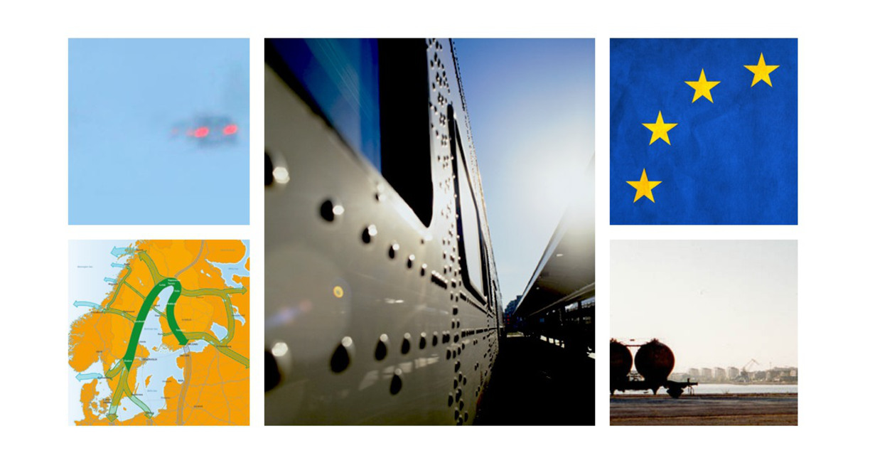 Collage transport EU