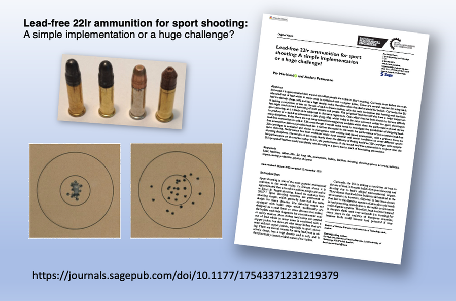 Lead-free ammunition for sport shooting activities